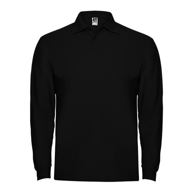 POLO PERSONNALISABLE ML HOMME 'ESTRELLO' - noir