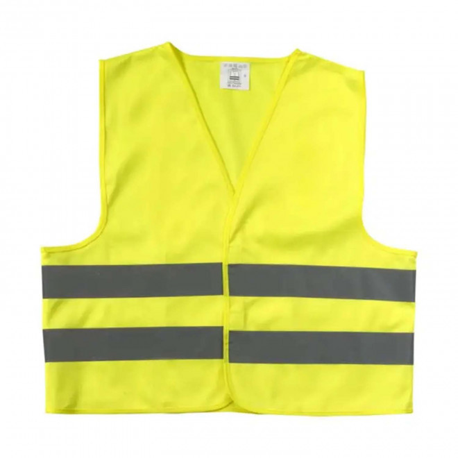 GILET DE SECURITE PERSONNALISABLE ENFANT 'FLUOSAFE' - jaune