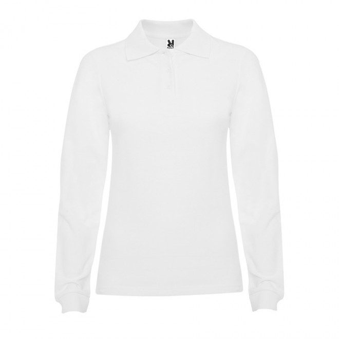 POLO PERSONNALISABLE ML FEMME BLANC 'ESTRELLO' - blanc