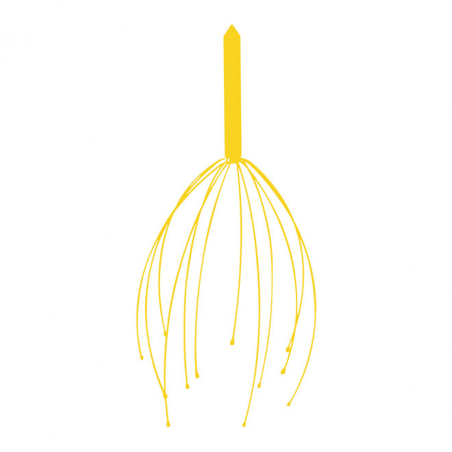 MASSEUR DE TETE PERSONNALISABLE 'ELISE' - jaune