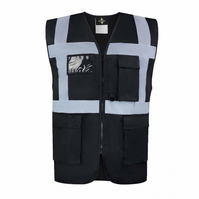 GILET DE SECURITE PERSONNALISABLE 'BERLIN' - noir