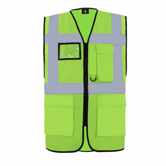 GILET DE SECURITE PERSONNALISABLE 'BERLIN' - citron vert