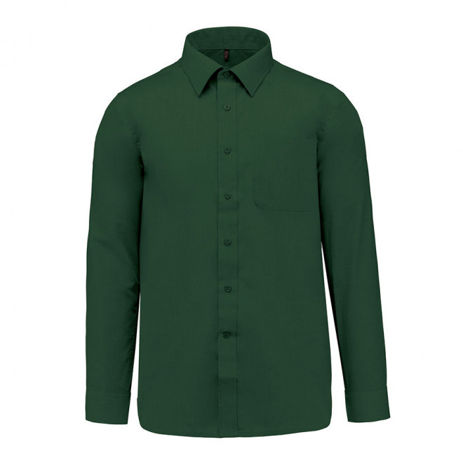 CHEMISE PUBLICITAIRE HOMME ML 'KARIBAN' - vert forêt