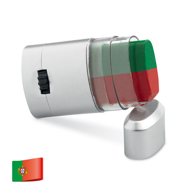 STICK DE MAQUILLAGE DRAPEAU PERSONNALISABLE 'TRIOCOLOR' - vert/rouge