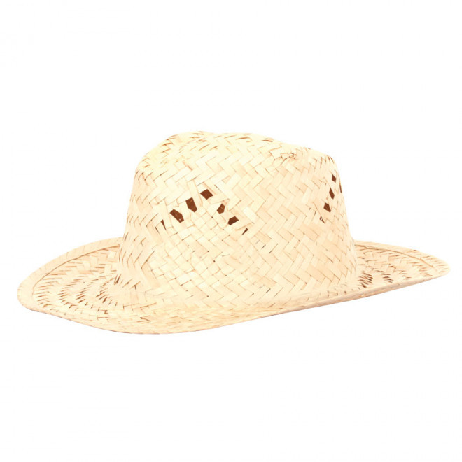 CHAPEAU DE PAILLE PERSONNALISÉ 'LUA' - paille claire