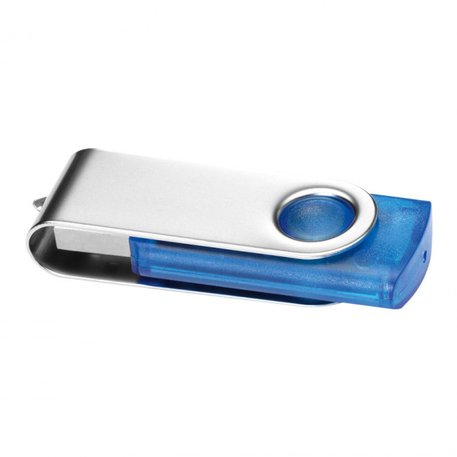 CLE USB PUBLICITAIRE 'TRANSTECH' 1 GO A 32 GO - bleu