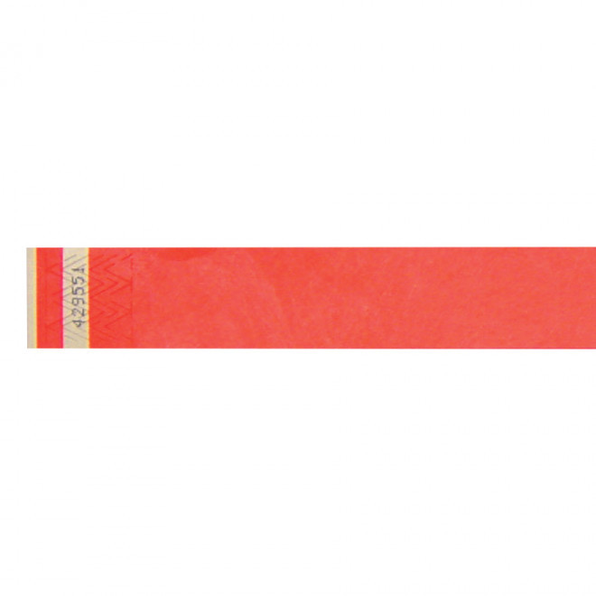 BRACELET EN PAPIER TYVEK® PERSONNALISABLE 'GUEST' 2.5 - rouge