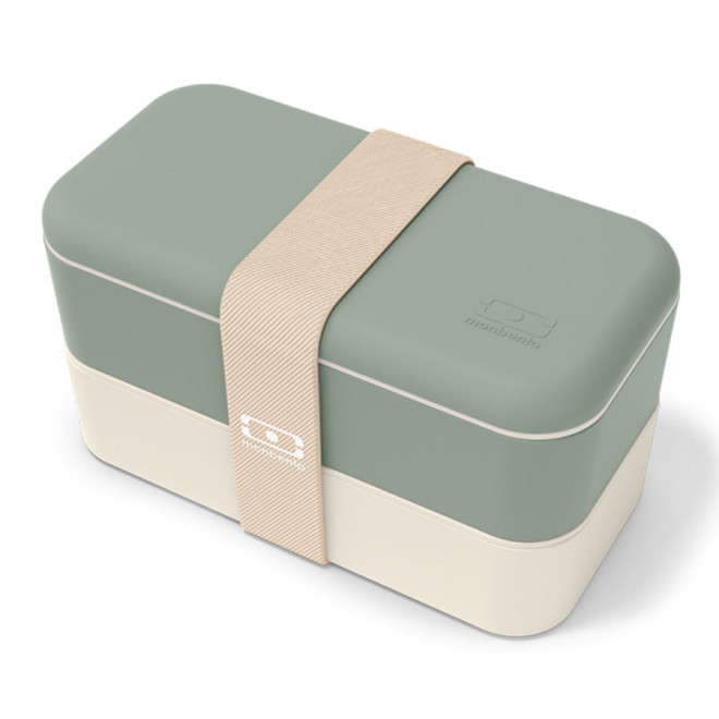 LUNCH BOX PERSONNALISABLE PUBLICITAIRE MB ORIGINAL MONBENTO® 'OLBY' - vert