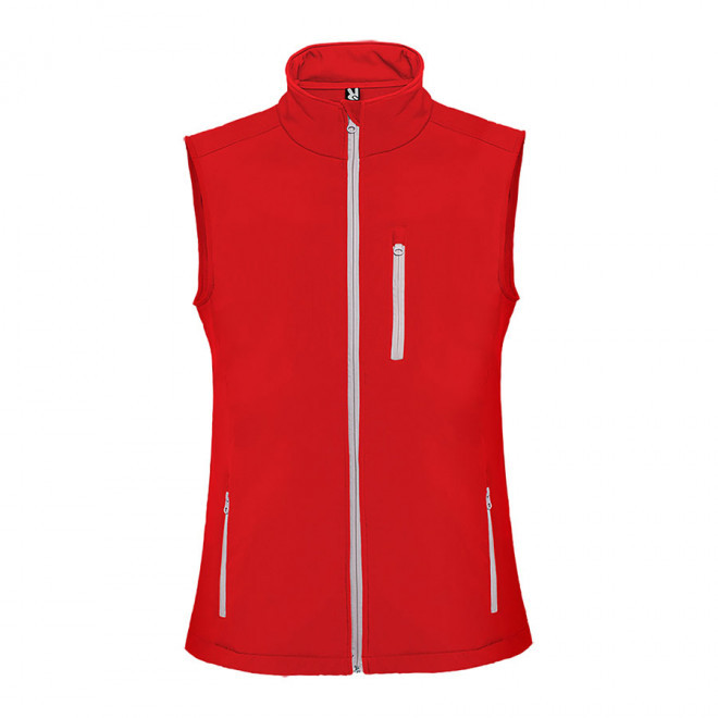 BODYWARMER SOFTSHELL MIXTE PERSONNALISABLE 'NEVADA' - rouge