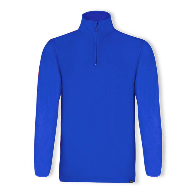 POLAIRE PERSONNALISABLE DEMI ZIP 155G 'COLARI' - bleu