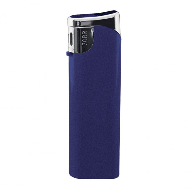 BRIQUET RECHARGEABLE PUBLICITAIRE PIEZO 'POSEIDON' - bleu marine