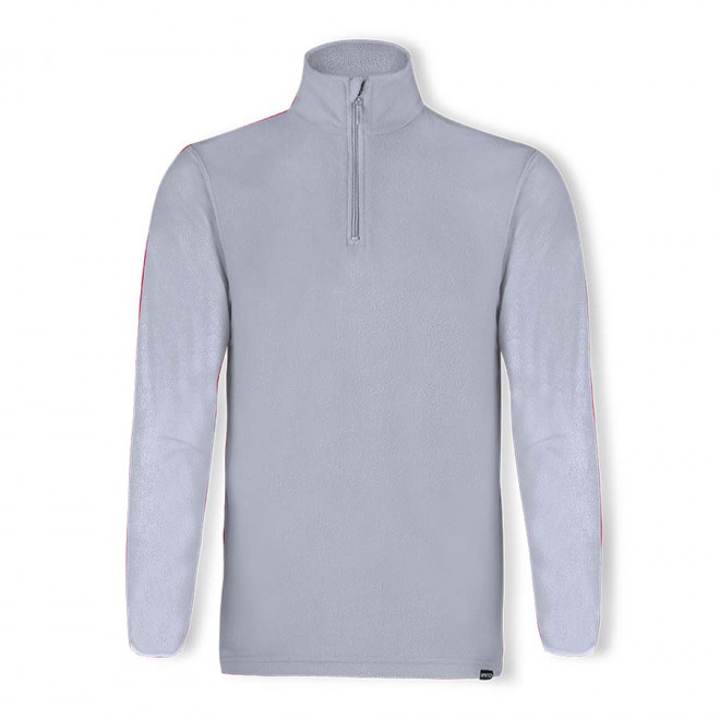 POLAIRE PERSONNALISABLE DEMI ZIP 155G 'COLARI' - gris