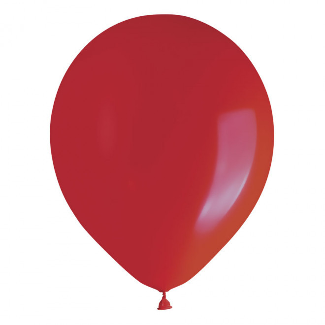 LOT DE 100 BALLONS DE BAUDRUCHE PUBLICITAIRES ø25 CM 'LUFT' - rouge