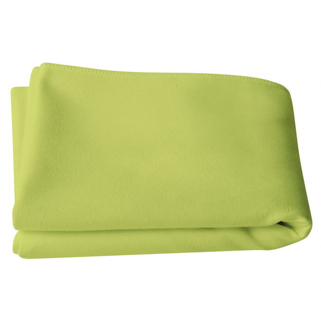 DRAP DE BAIN MICROFIBRE PERSONNALISABLE 100X150 CM 'POLLY' - vert pomme