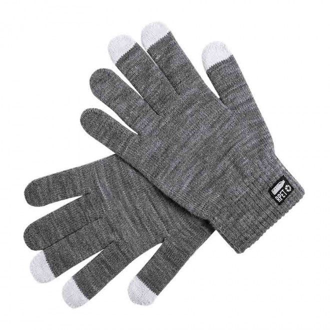 GANTS TACTILES PERSONNALISABLES 'GANOU RPET' - gris
