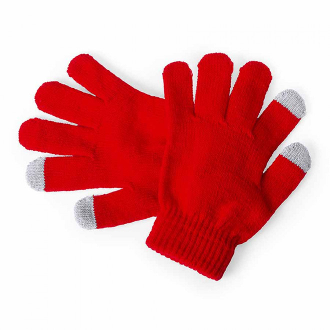 GANTS TACTILES PERSONNALISABLES ENFANT 'GANOU KIDS' - rouge
