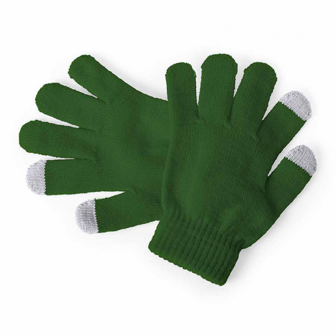 GANTS TACTILES PERSONNALISABLES ENFANT 'GANOU KIDS' - vert