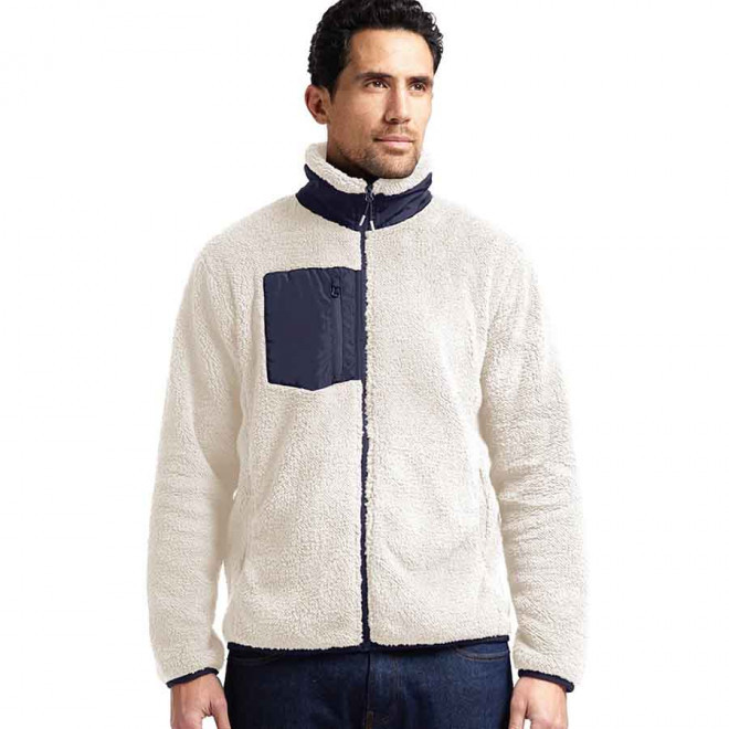 VESTE PERSONNALISABLE SHERPA HOMME MUSTAGHATA® 'RIWAK' - écru