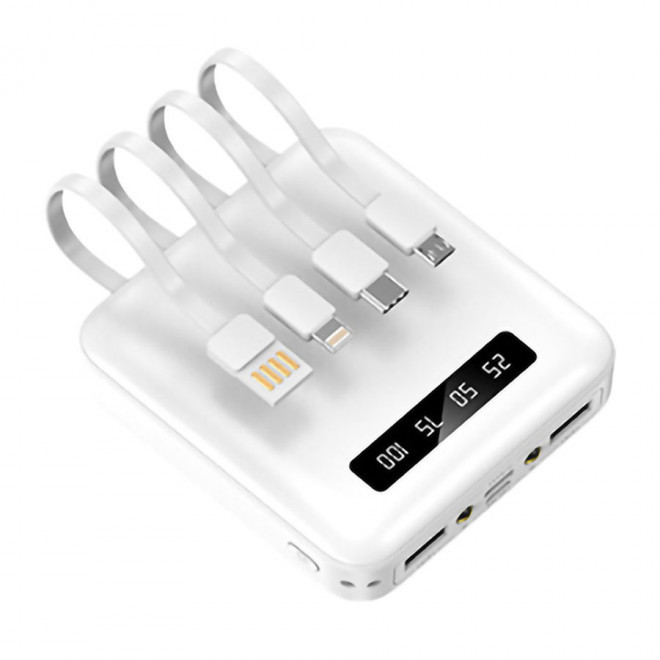 EXPRESS 72H - BATTERIE PERSONNALISABLE 10000 MAH AKASHI® 'RUKI' - blanc