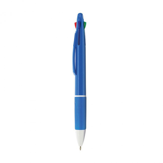 STYLO 4 COULEURS PERSONNALISABLE 'JENNY' - bleu
