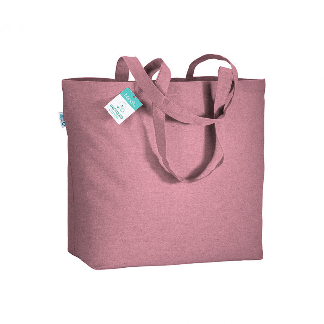 SAC COTON RECYCLE PERSONNALISABLE 190G 'DELICIAS' - rose