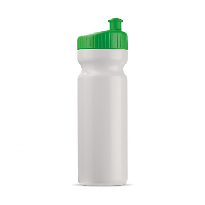 GOURDE OPAQUE PERSONNALISABLE 750ML 'TRAIL' 4J - blanc/vert