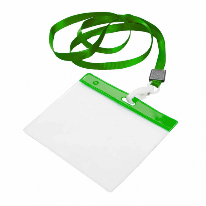 TOUR DE COU AVEC PORTE-BADGE 'PICOBELLO' - vert clair