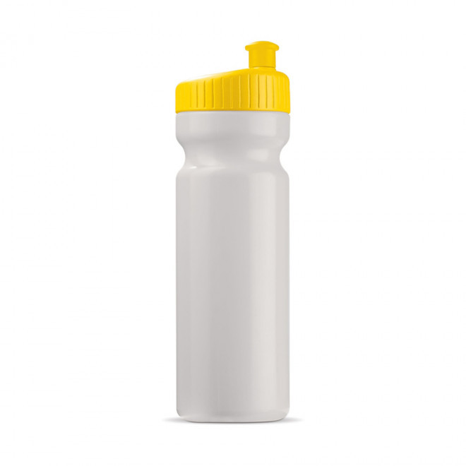 GOURDE OPAQUE PERSONNALISABLE 750ML 'TRAIL' 4J - blanc/jaune