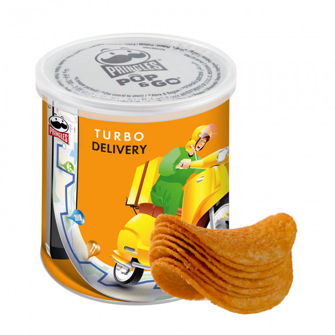 POT PERSONNALISABLE DE MINI CHIPS PRINGLES - paprika