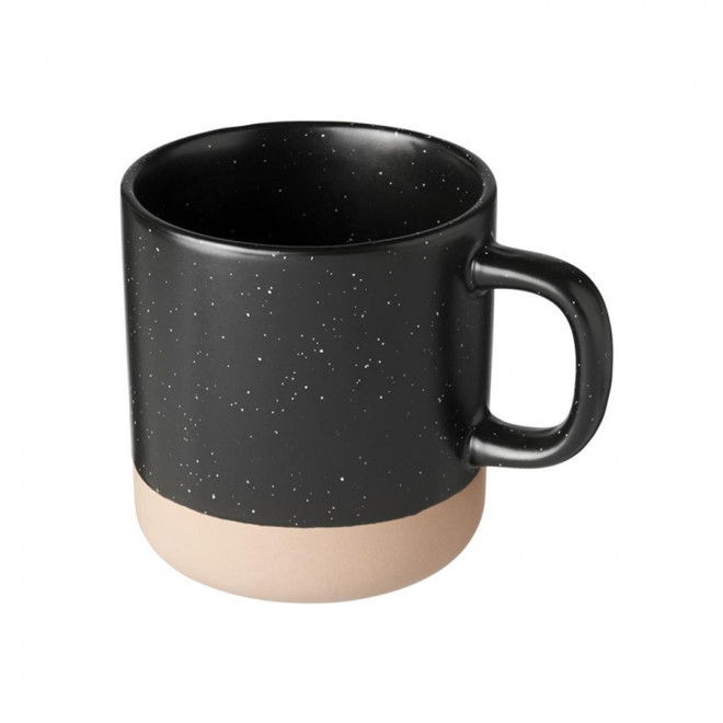 MUG PERSONNALISABLE EN CÉRAMIQUE 'POUNTO' - noir