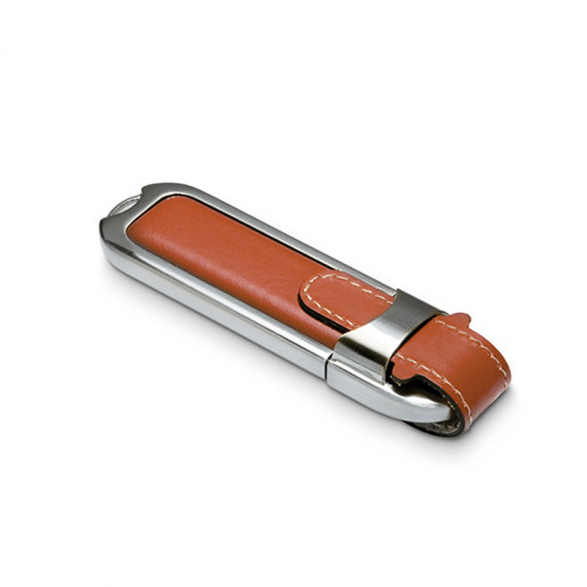 CLE USB PERSONNALISABLE 'PREMIUM' 1 GO A 32 GO - marron
