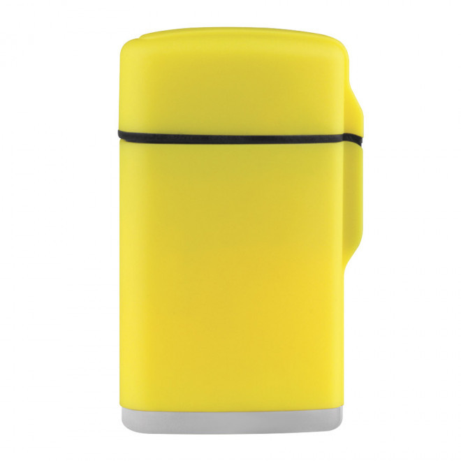 BRIQUET PUBLICITAIRE TEMPÊTE EN GOMME 'RUBBER' - jaune