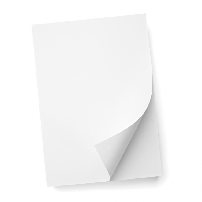 BLOC-NOTES PERSONNALISABLE A4 'GORDON' 25, 50, 100 FEUILLES - blanc