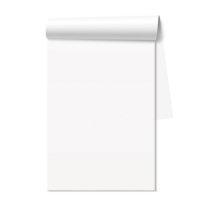 BLOC-NOTES PERSONNALISÉ A5 'ARTUS' 25, 50 ET 100 FEUILLES - blanc