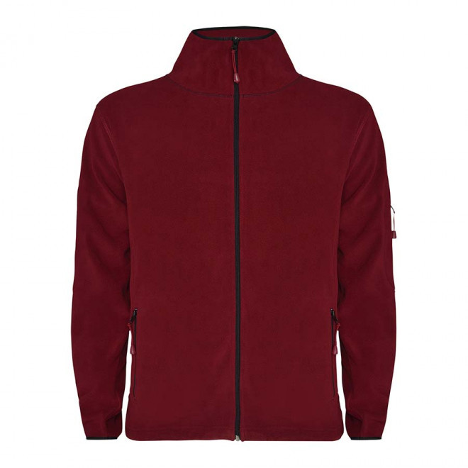 VESTE POLAIRE PERSONNALISÉE HOMME 'LUCIANO' - grenat