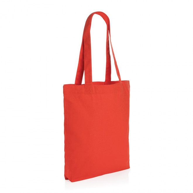 TOTE-BAG PERSONNALISABLE EN TOILE RECYCLE 285G/M² 'OSTU' - rouge vif