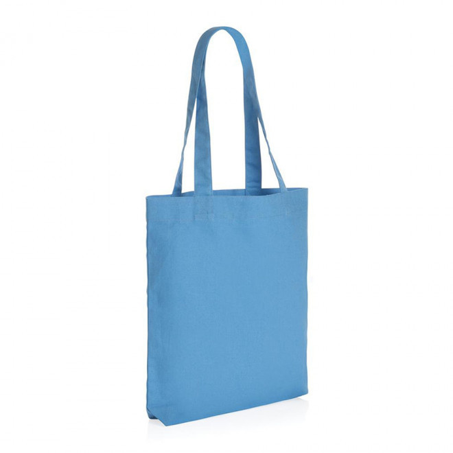 TOTE-BAG PERSONNALISABLE EN TOILE RECYCLE 285G/M² 'OSTU' - bleu clair