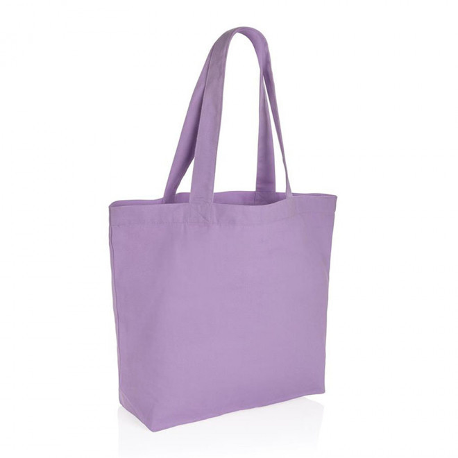 SAC SHOPPING PERSONNALISÉ EN TOILE 'BAKO' - lavande