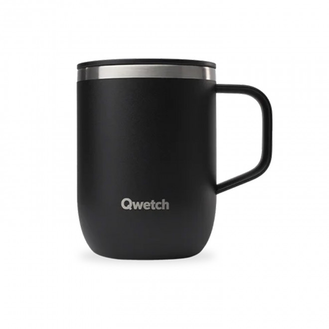 MUG ISOTHERME QWETCH PERSONNALISABLE 'TISANIERE MINI' - noir
