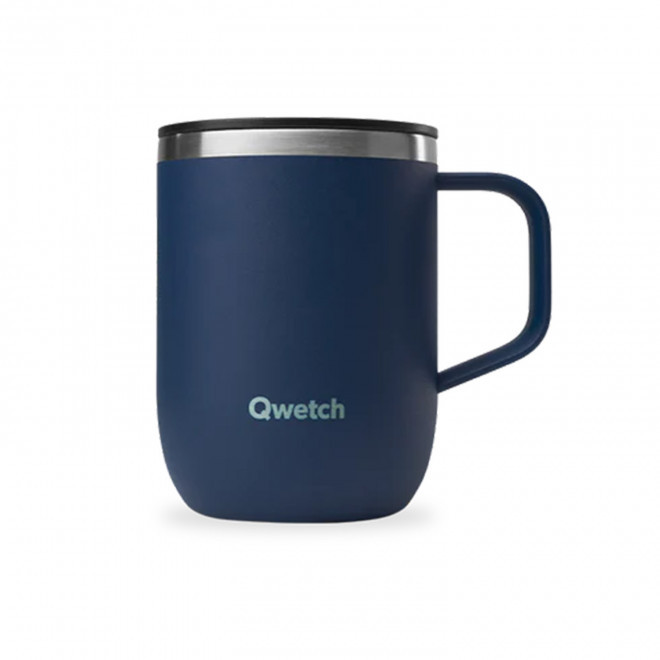 MUG ISOTHERME QWETCH PERSONNALISABLE 'TISANIERE MINI' - bleu nuit