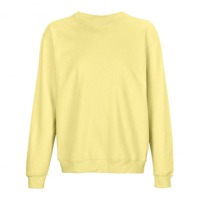 SWEAT COL ROND MIXTE PERSONNALISABLE 'COLUMBIA' - jaune clair