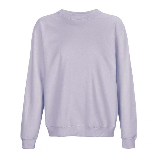 SWEAT COL ROND MIXTE PERSONNALISABLE 'COLUMBIA' - lilas