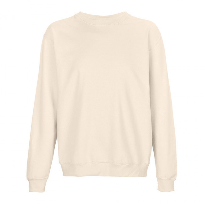 SWEAT COL ROND MIXTE PERSONNALISABLE 'COLUMBIA' - rose clair