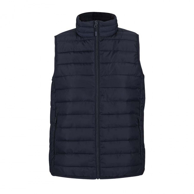 DOUDOUNE SANS MANCHES PERSONNALISABLE FEMME 'STREAM BW' - bleu marine