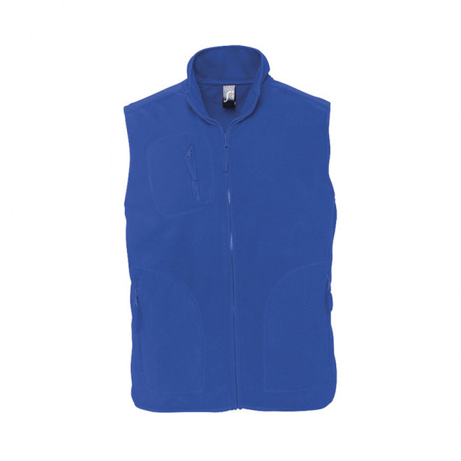 BODYWARMER PUBLICITAIRE POLAIRE MIXTE 'NORWAY' 320 GR/M² 72H - bleu royal