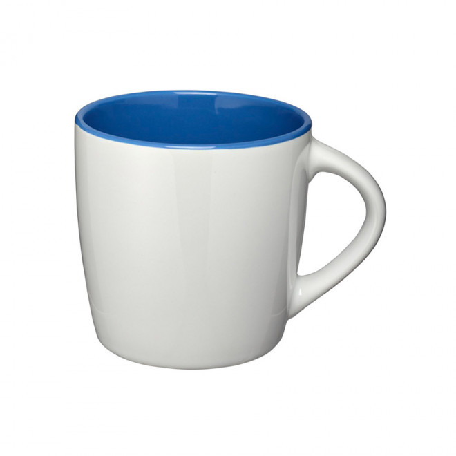 MUG PERSONNALISÉ EN CÉRAMIQUE 'COLLY BLANC' - blanc/bleu