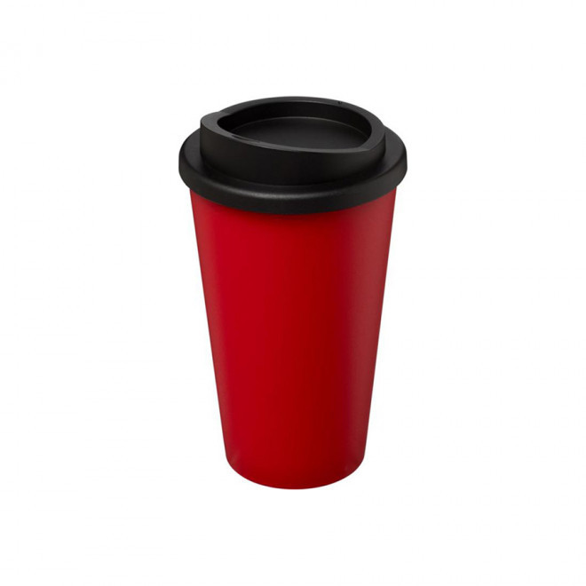 GOBELET PUBLICITAIRE ISOTHERME AMERICANO® 350 ML 'IBON' - rouge/noir