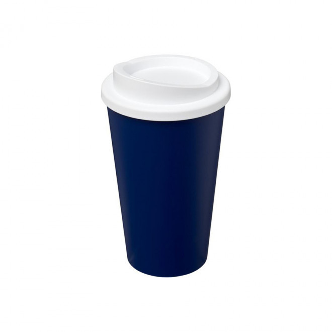 GOBELET PUBLICITAIRE ISOTHERME AMERICANO® 350 ML 'IBON' - bleu/blanc