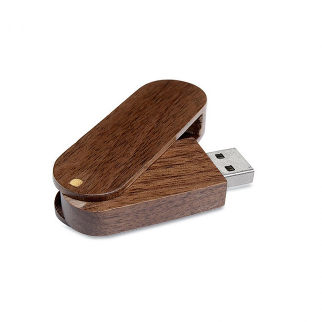 CLE USB PUBLICITAIRE ROTATIVE BOIS 'NATURIO' 1GO A 32GO - bois rose