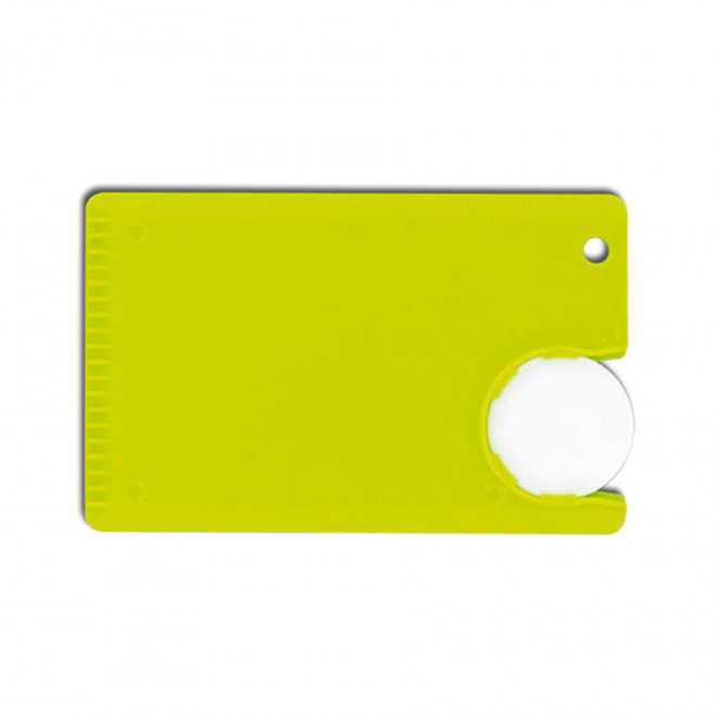 GRATTOIR PARE-BRISE PUBLICITAIRE AVEC JETON 'WINTA' - vert anis